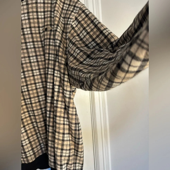 VTG 90’s Glen gate Windbreaker Lined Golf Pullover. Beige/cream/black Paid. XL. - Picture 5 of 11